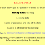 Example Zoom registration