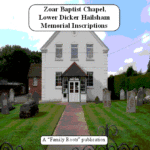 Zoar Baptist Chapel Memorial Inscriptions (digital)